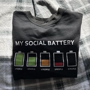 SHEIN Black Graphic Sweatshirt